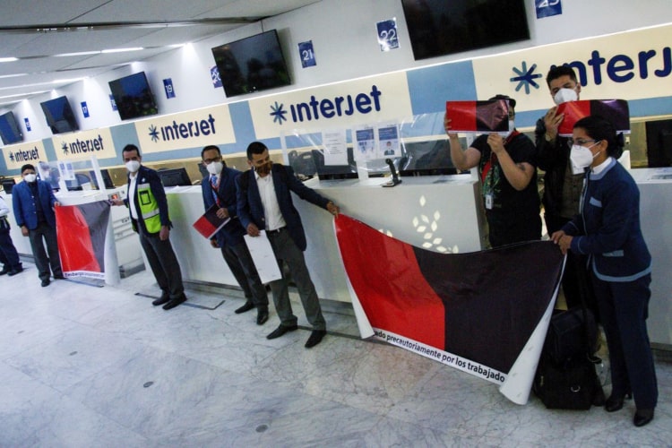Demanda CTM embargo definitivo contra Interjet para pagar adeudos a empleados 