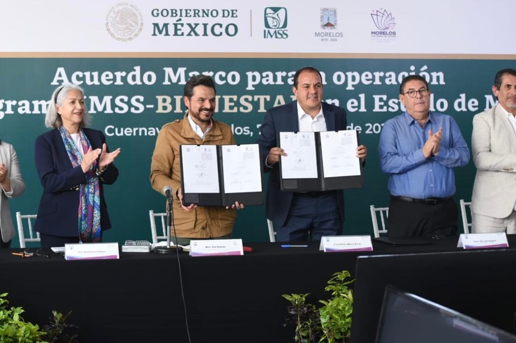Firman en Morelos acuerdo para operación del IMSS-Bienestar