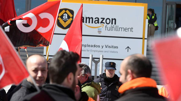 Sindicalistas denuncian los métodos de intimidación de Amazon a sus trabajadores en EU
